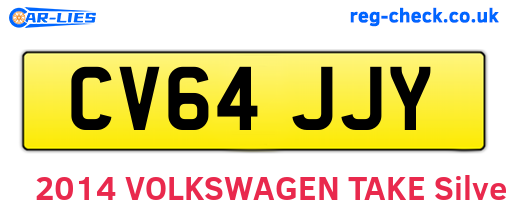 CV64JJY are the vehicle registration plates.