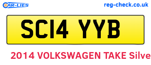 SC14YYB are the vehicle registration plates.
