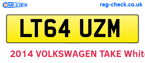 LT64UZM are the vehicle registration plates.