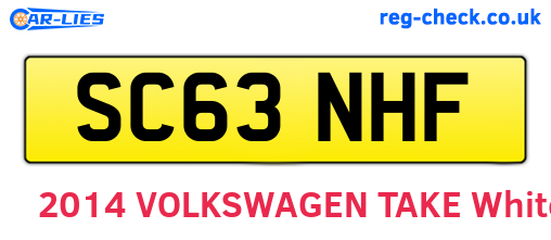 SC63NHF are the vehicle registration plates.