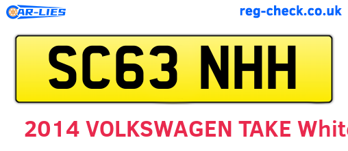 SC63NHH are the vehicle registration plates.