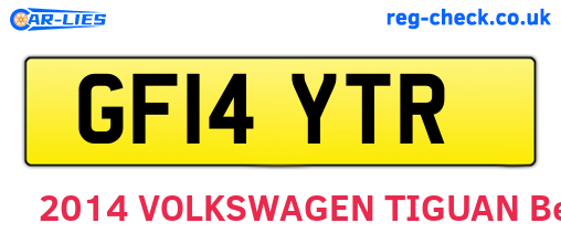 GF14YTR are the vehicle registration plates.