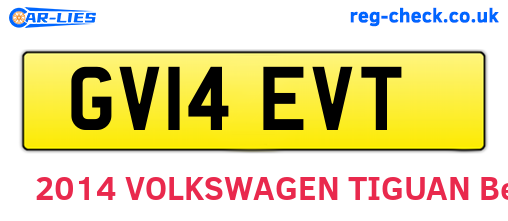 GV14EVT are the vehicle registration plates.
