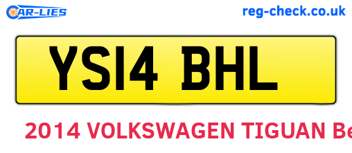 YS14BHL are the vehicle registration plates.