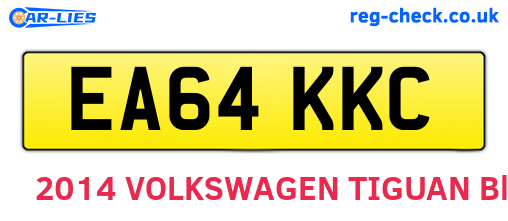 EA64KKC are the vehicle registration plates.