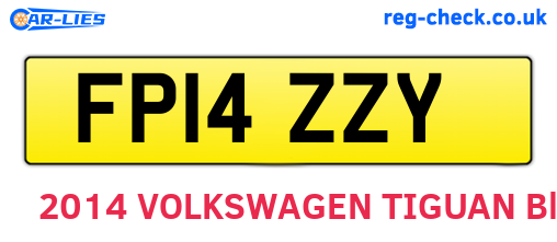 FP14ZZY are the vehicle registration plates.