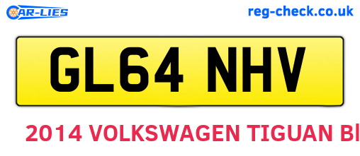 GL64NHV are the vehicle registration plates.