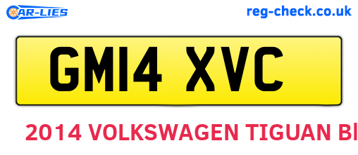 GM14XVC are the vehicle registration plates.