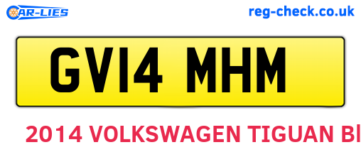 GV14MHM are the vehicle registration plates.