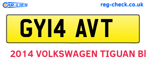 GY14AVT are the vehicle registration plates.
