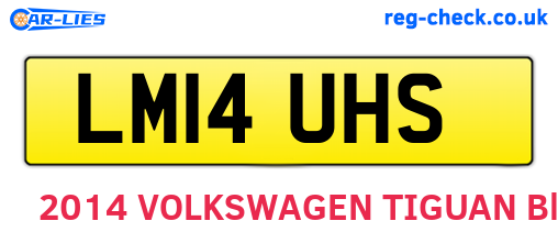 LM14UHS are the vehicle registration plates.