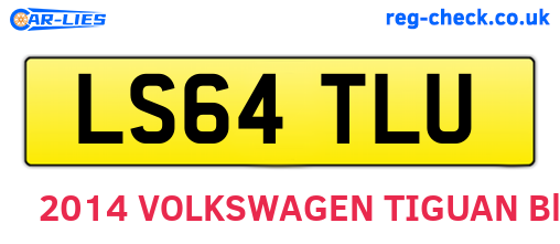 LS64TLU are the vehicle registration plates.