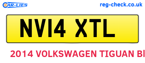 NV14XTL are the vehicle registration plates.