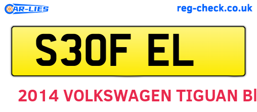 S30FEL are the vehicle registration plates.