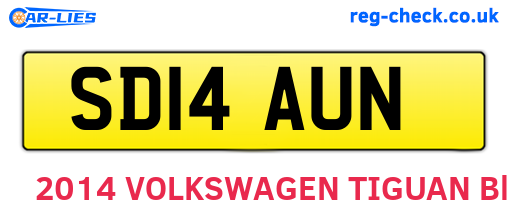 SD14AUN are the vehicle registration plates.