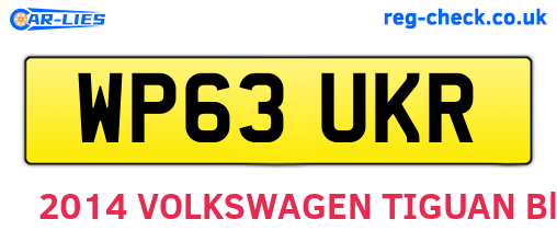 WP63UKR are the vehicle registration plates.