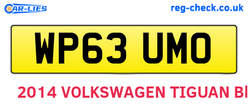 WP63UMO are the vehicle registration plates.