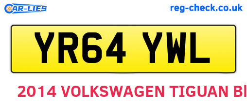 YR64YWL are the vehicle registration plates.