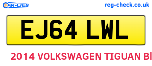 EJ64LWL are the vehicle registration plates.