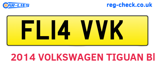 FL14VVK are the vehicle registration plates.