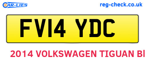 FV14YDC are the vehicle registration plates.