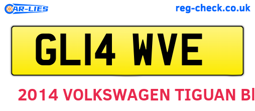 GL14WVE are the vehicle registration plates.