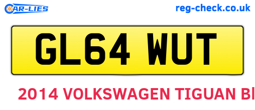 GL64WUT are the vehicle registration plates.
