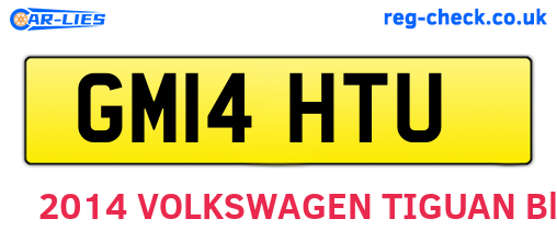 GM14HTU are the vehicle registration plates.
