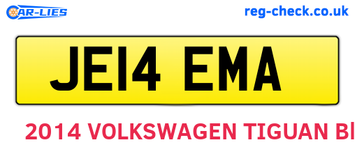 JE14EMA are the vehicle registration plates.