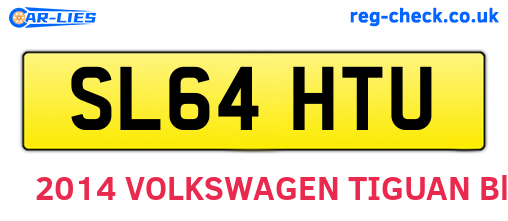 SL64HTU are the vehicle registration plates.