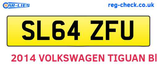 SL64ZFU are the vehicle registration plates.