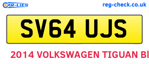 SV64UJS are the vehicle registration plates.