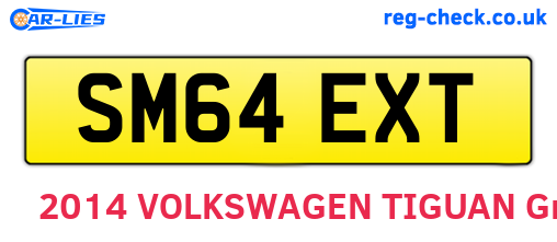 SM64EXT are the vehicle registration plates.