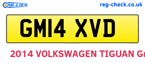 GM14XVD are the vehicle registration plates.