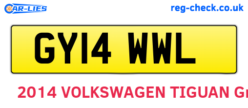 GY14WWL are the vehicle registration plates.