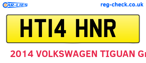 HT14HNR are the vehicle registration plates.