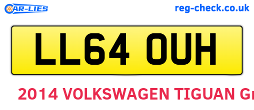 LL64OUH are the vehicle registration plates.