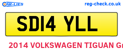 SD14YLL are the vehicle registration plates.