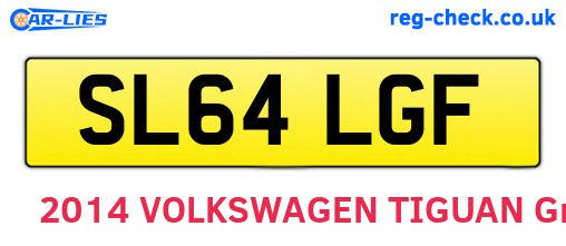 SL64LGF are the vehicle registration plates.