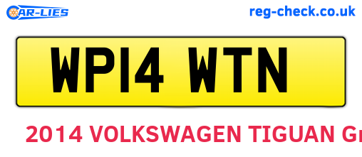 WP14WTN are the vehicle registration plates.