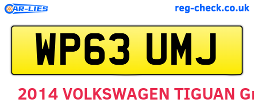 WP63UMJ are the vehicle registration plates.