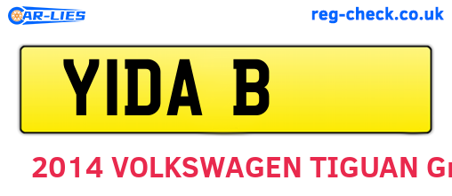 Y1DAB are the vehicle registration plates.