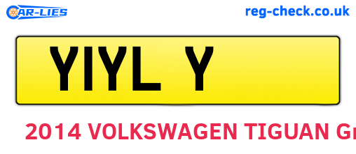 Y1YLY are the vehicle registration plates.