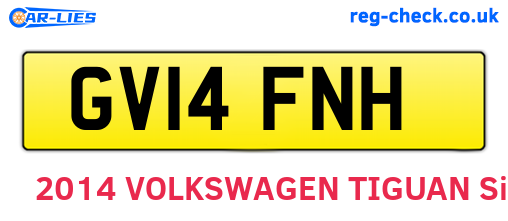GV14FNH are the vehicle registration plates.
