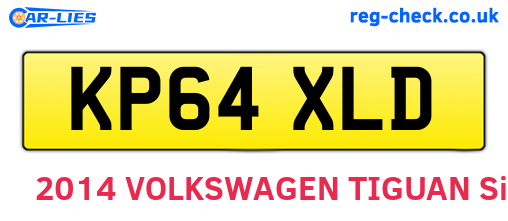 KP64XLD are the vehicle registration plates.