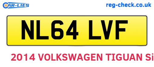NL64LVF are the vehicle registration plates.