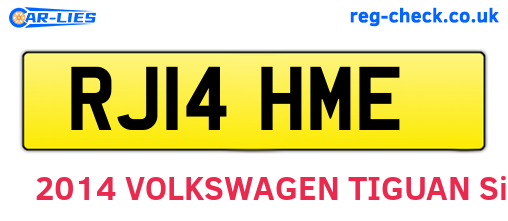 RJ14HME are the vehicle registration plates.