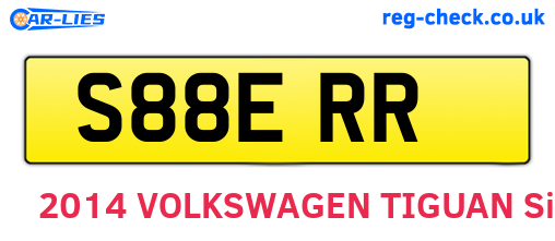 S88ERR are the vehicle registration plates.