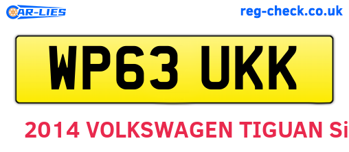 WP63UKK are the vehicle registration plates.