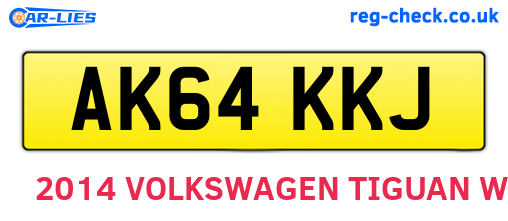 AK64KKJ are the vehicle registration plates.